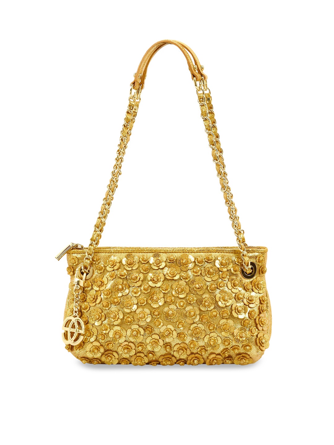 

Eske Gold-Toned Embellished Leather Shoulder Bag