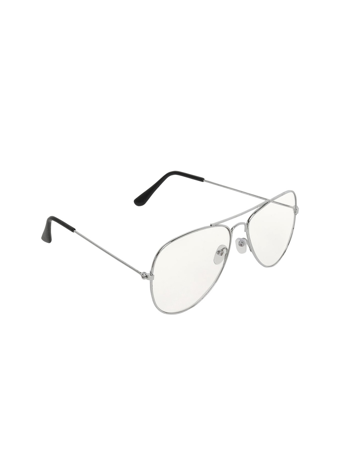 

ALIGATORR Unisex Aviator UV Protected Sunglasses ALI_AVI_NICKLE_WT_01, White