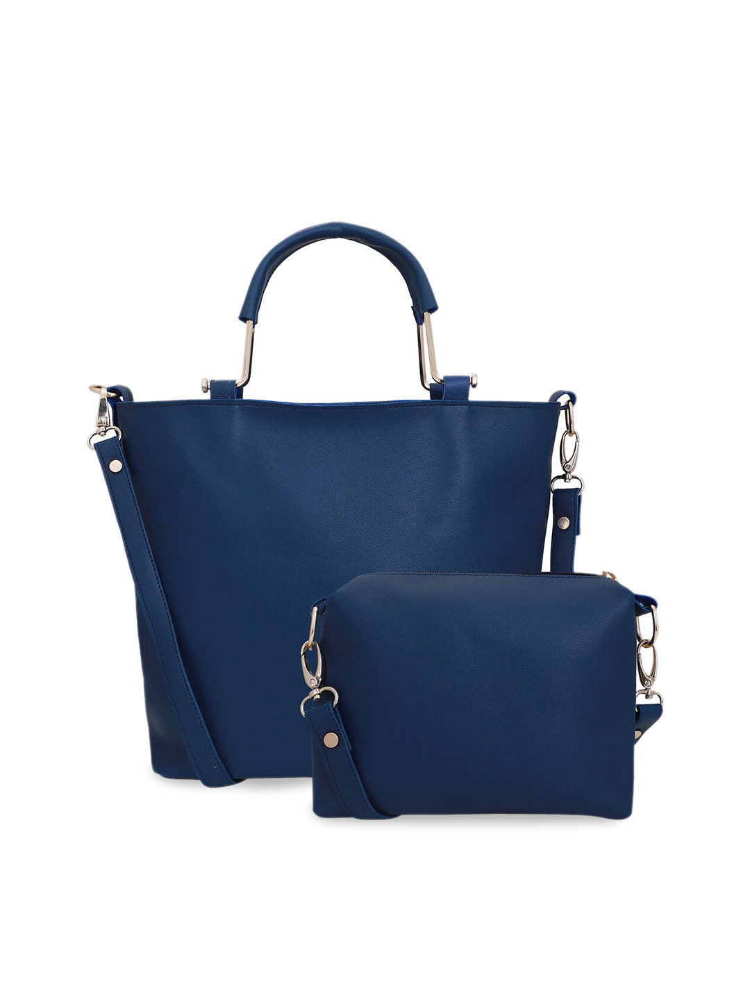

Lapis O Lupo Blue Solid Handheld Bag With Pouch