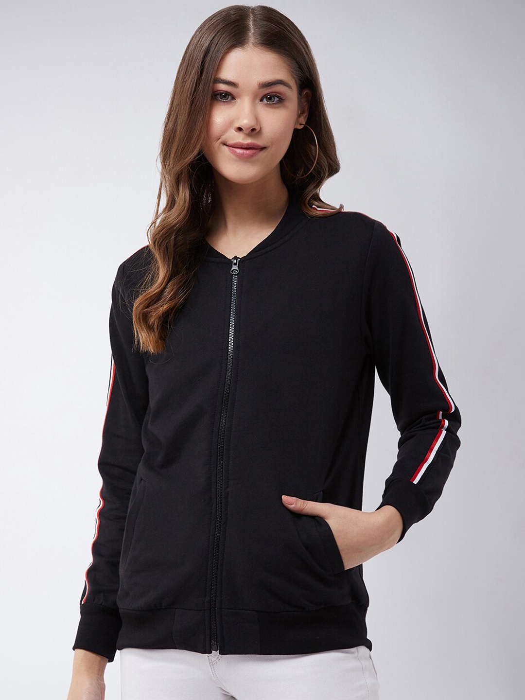 

Miss Chase Women Black Solid Bomber