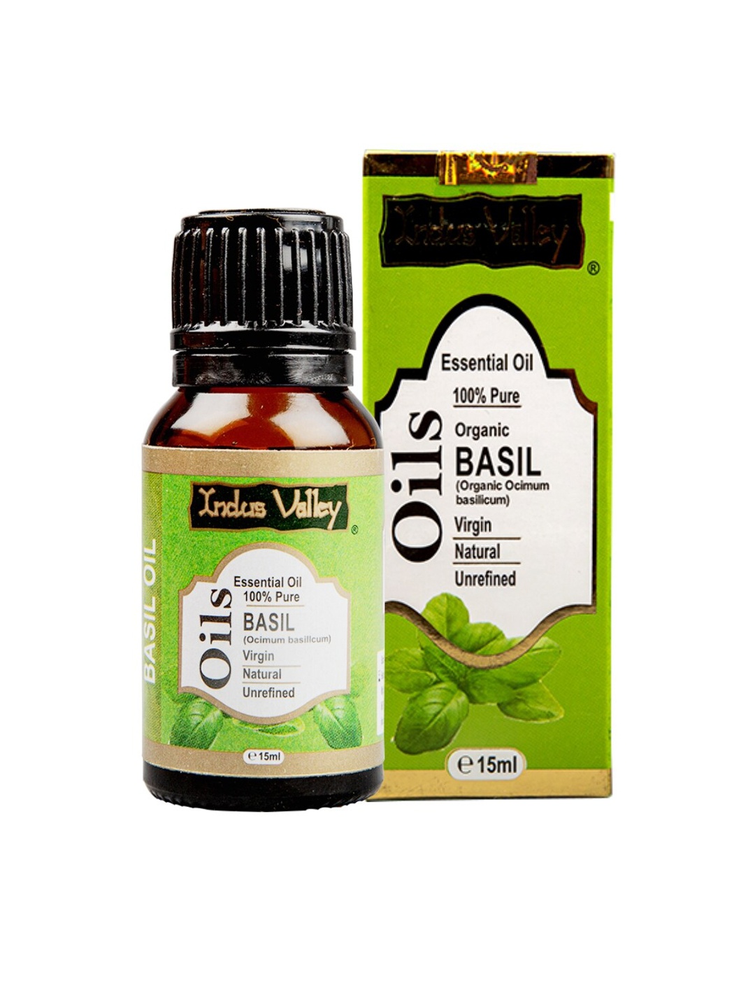 

Indus Valley Unisex Basil Essential Oil 15 ml, Green