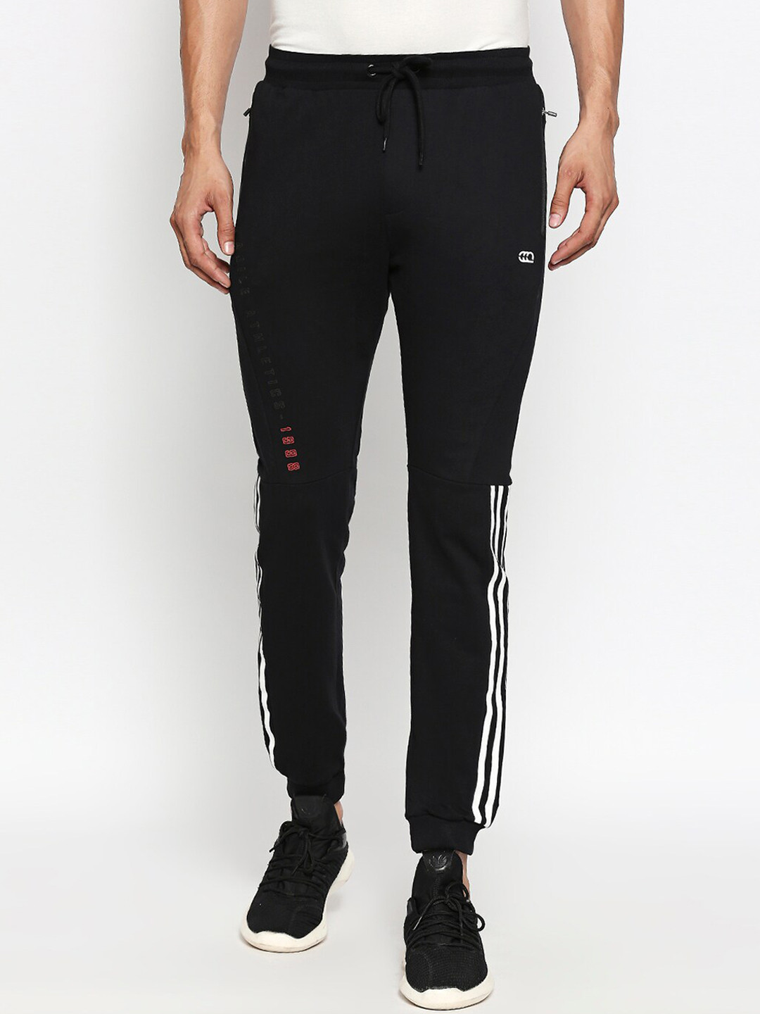 

Ajile by Pantaloons Men Black Solid Slim-Fit Track Pants