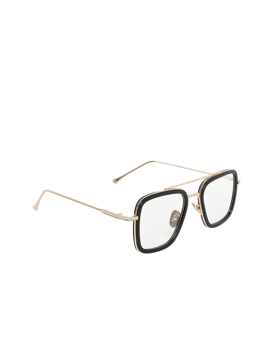 

ALIGATORR Unisex Square UV Protected Sunglasses ALI_TONY_WT_01, Gold