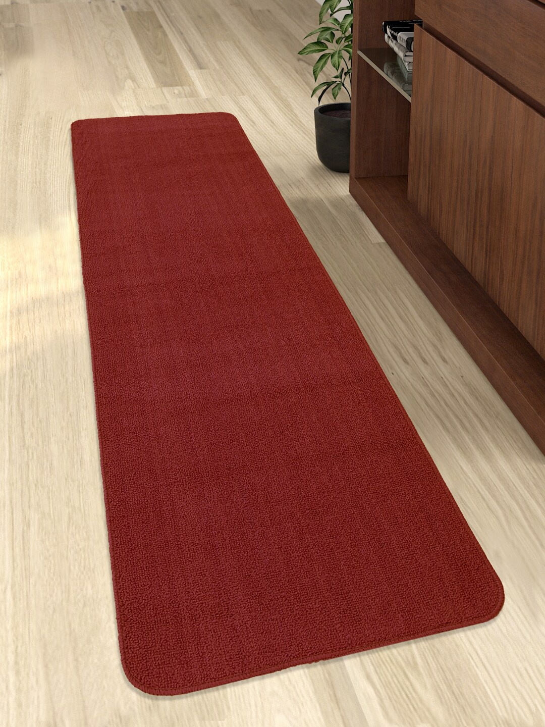 

Saral Home Maroon Solid Anti Slip Runner