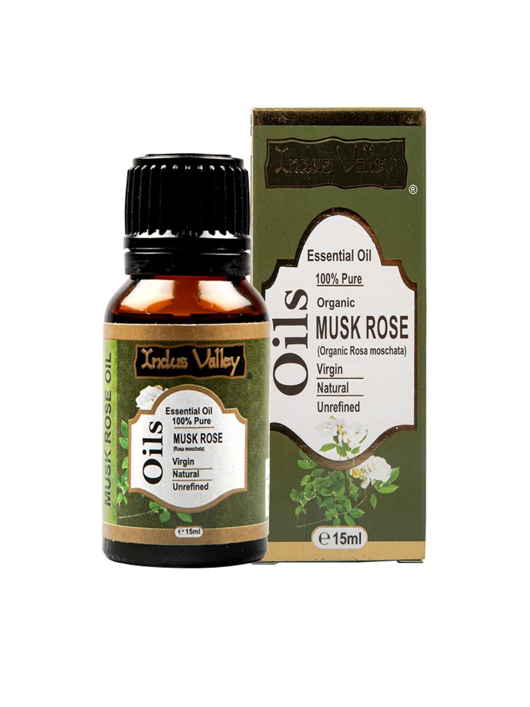 

Indus Valley Musk Rose Essential Oil 15 ml, Green