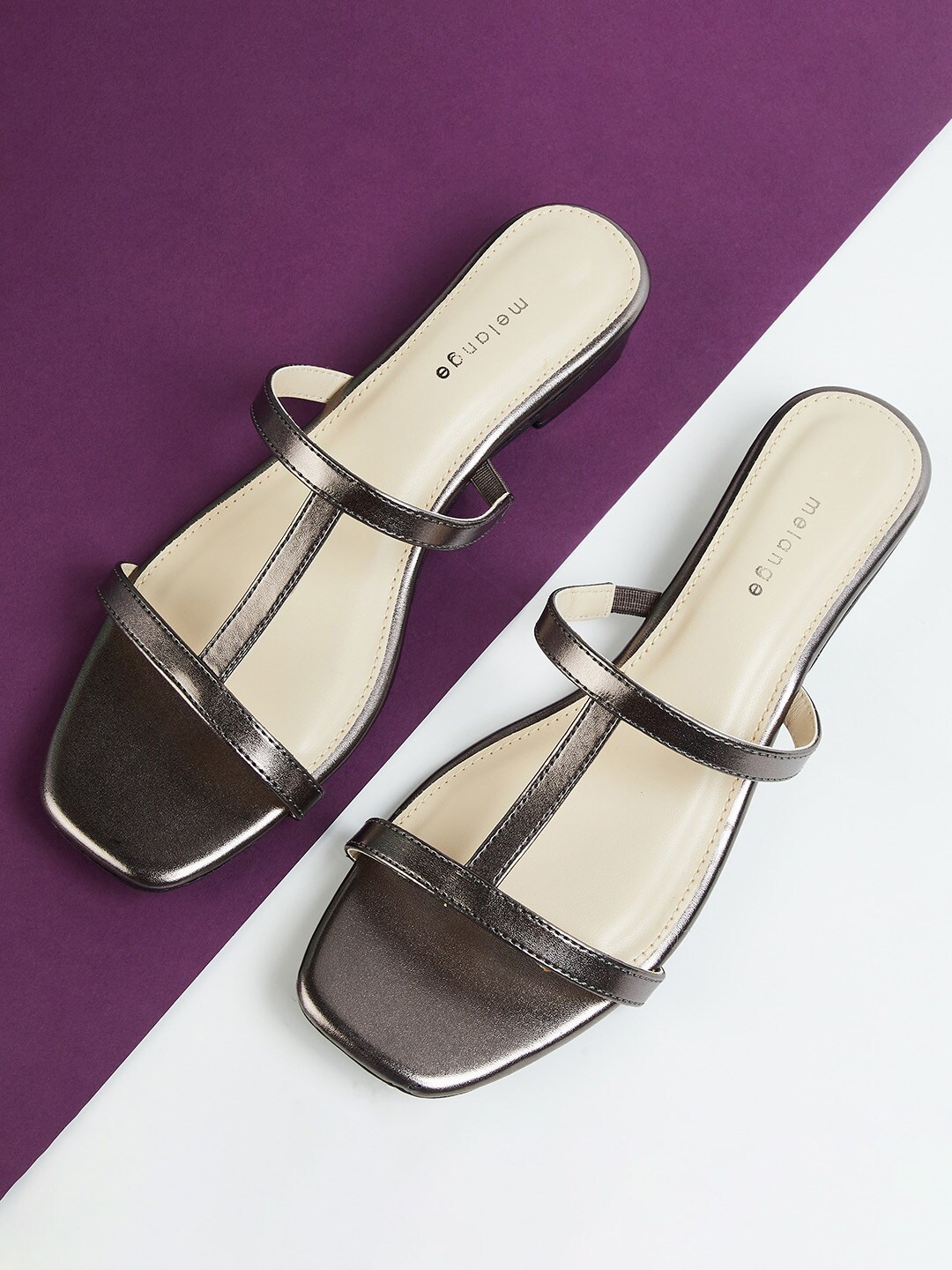 

Melange by Lifestyle Women Grey Textured Heels