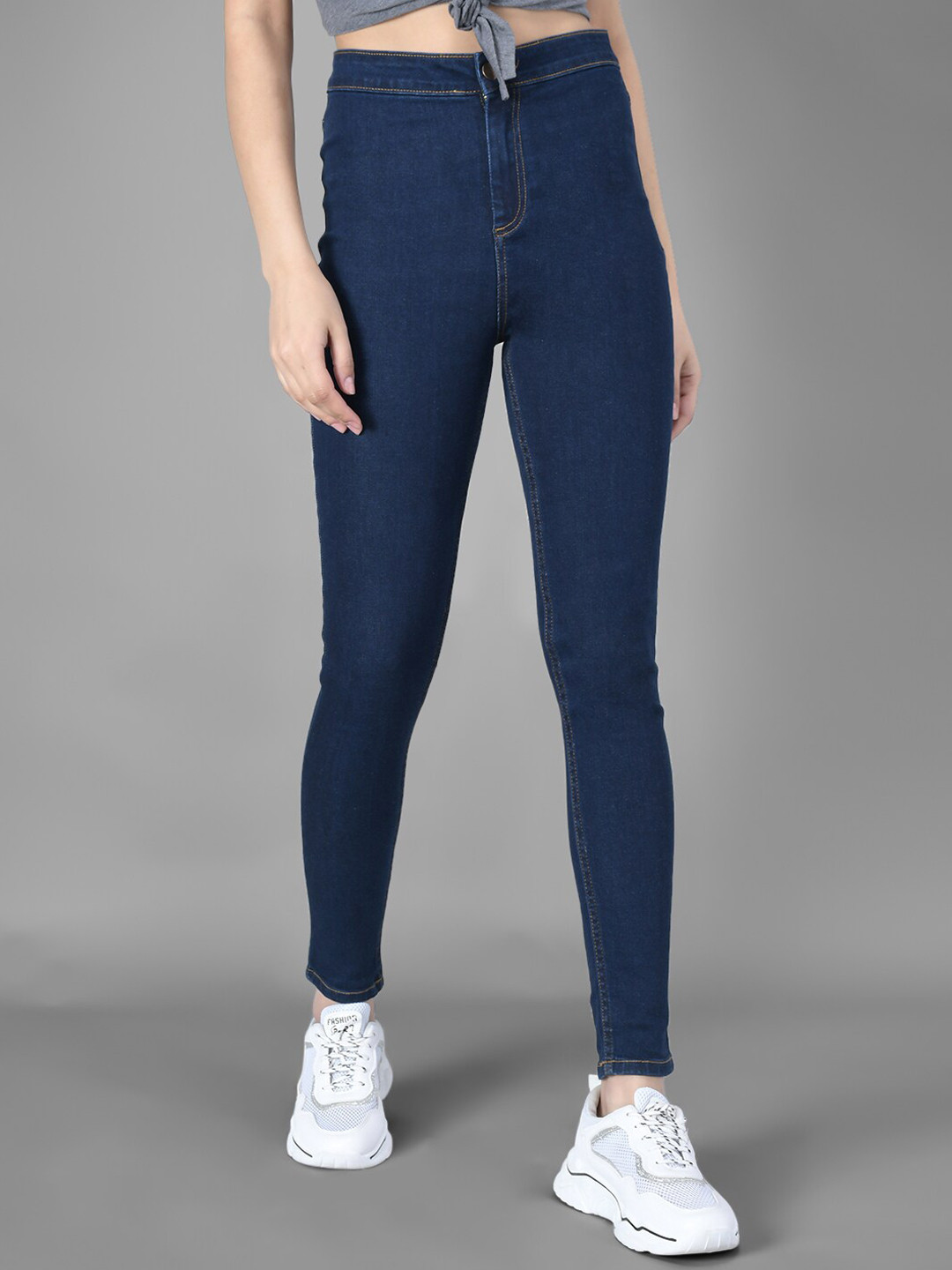

Kotty Women Blue Skinny Fit High-Rise Clean Look Jeans