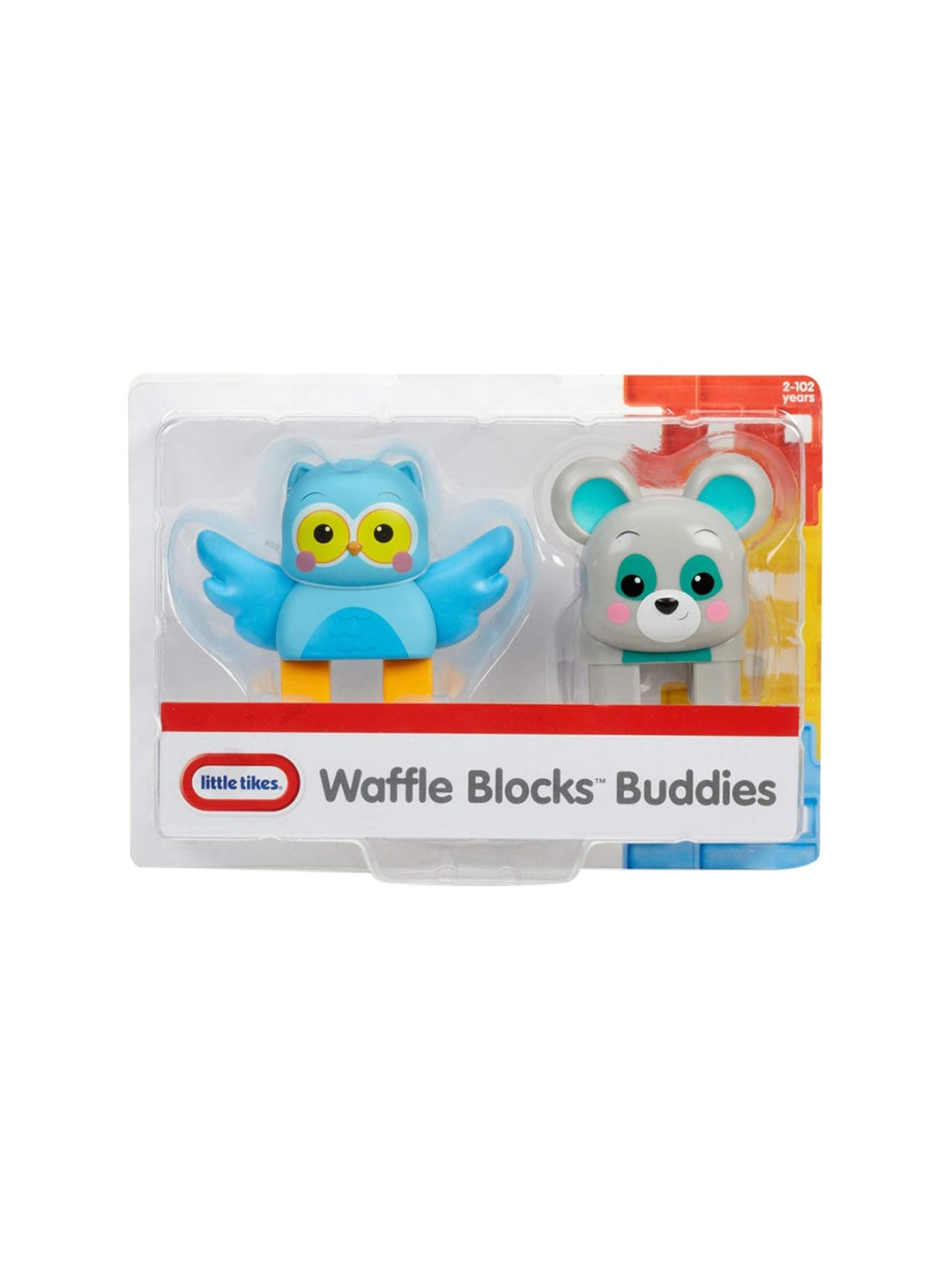 

Little Tikes Kids Pack of 2 Blue & Grey Waffle Blocks Double Figure Toy