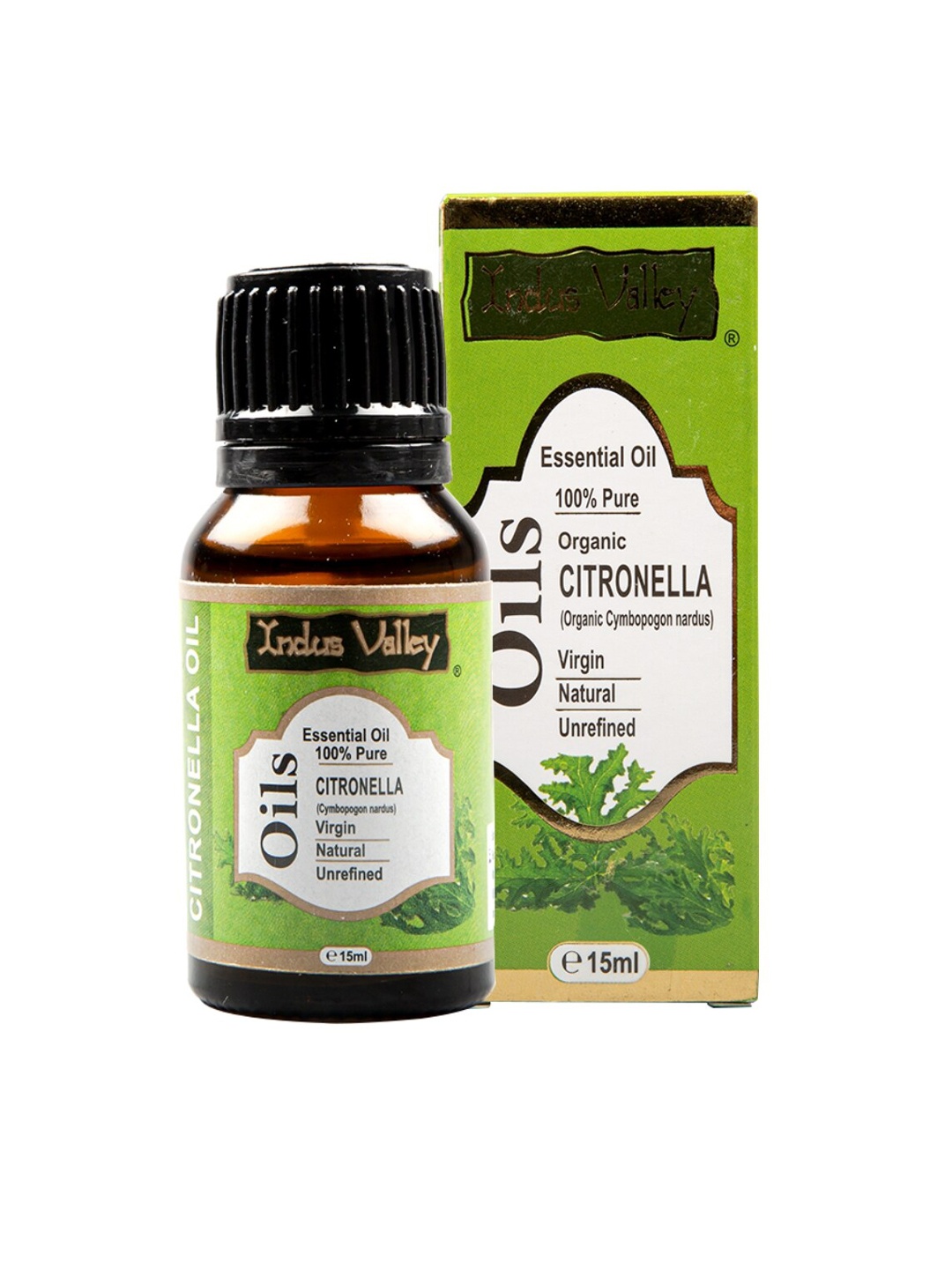 

Indus Valley Citronella Essential Oil 15 ml, Green
