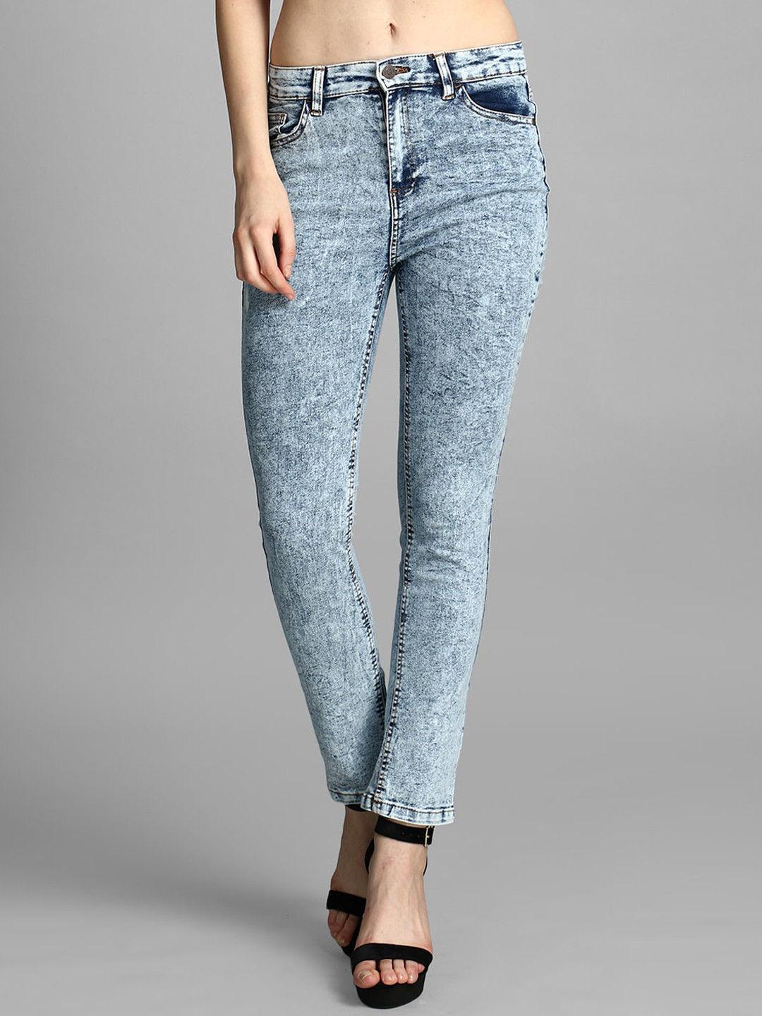 

Kotty Women Blue Skinny Fit High-Rise Clean Look Jeans