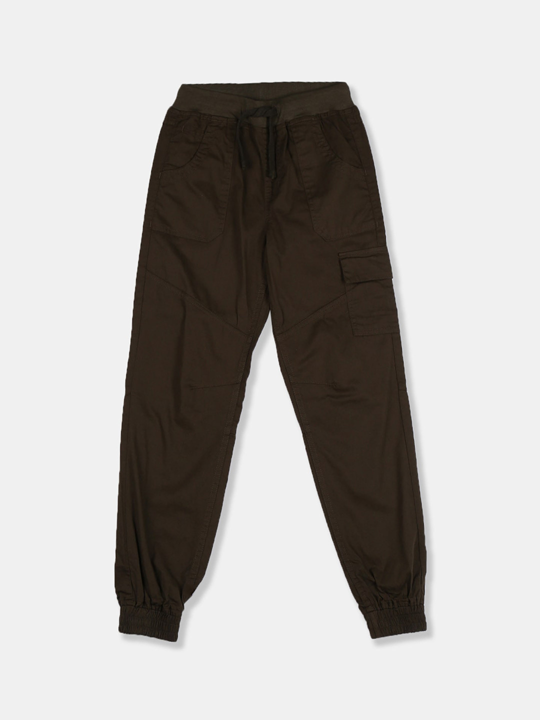 

Cherokee Boys Brown Regular Fit Solid Joggers