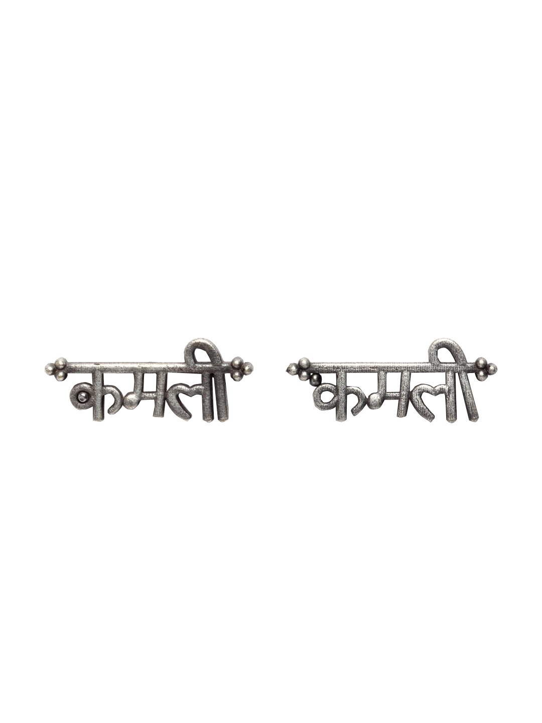 DUGRISTYLE Silver-Plated Contemporary Studs