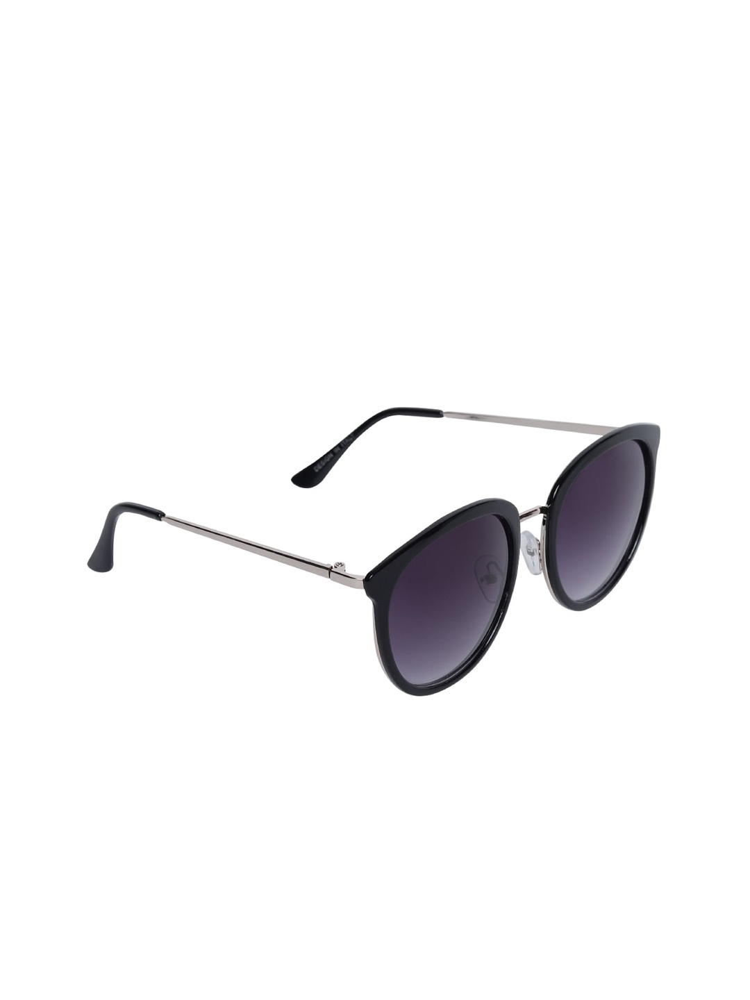

Peter Jones Eyewear Women UV Protected Lens Round Sunglasses RD009B, Black