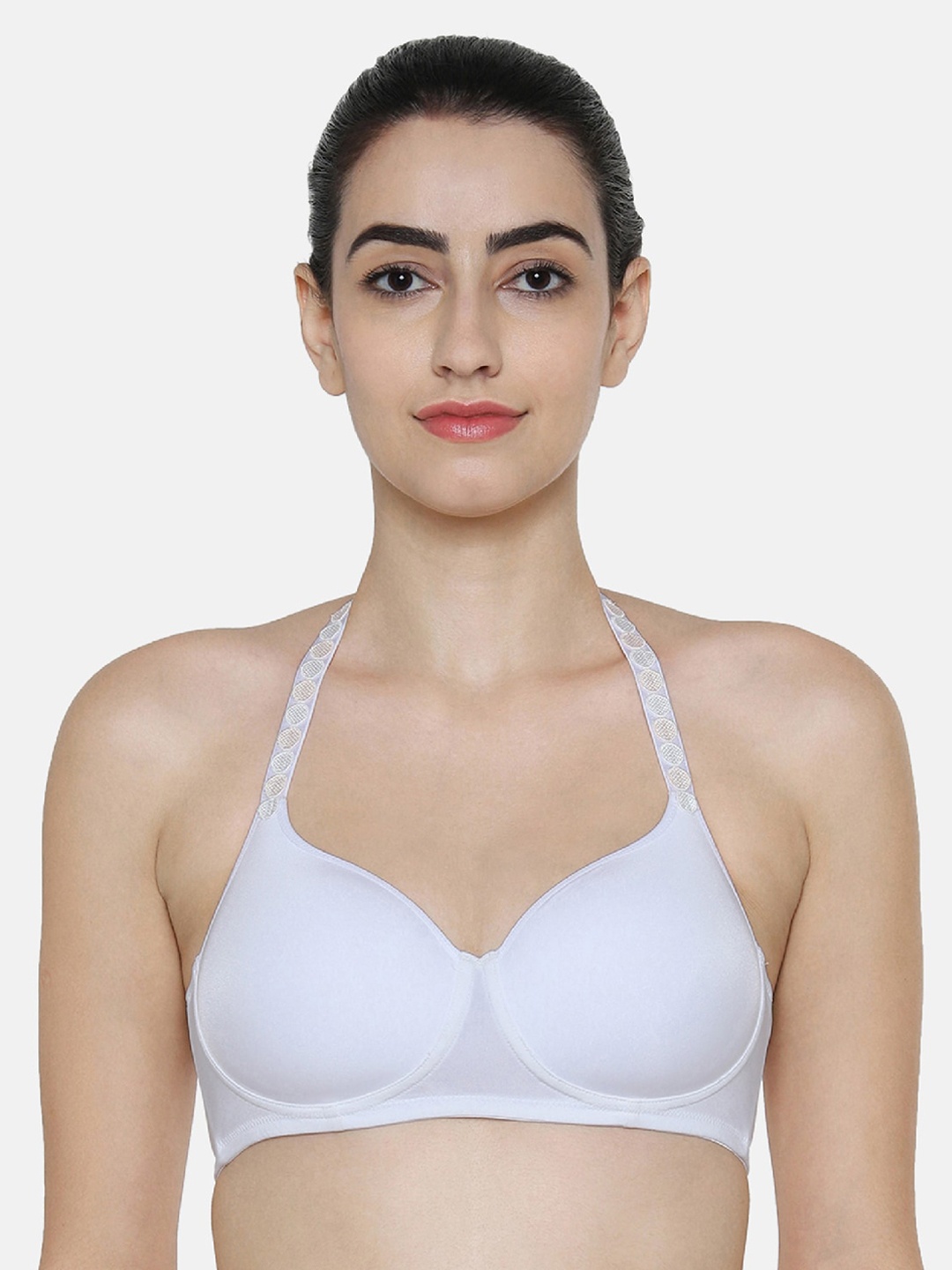 

Triumph Fancy T-Shirt Bra Invisible Padded Wireless Body Make-Up Series Full Coverage and Comfort Bra, White