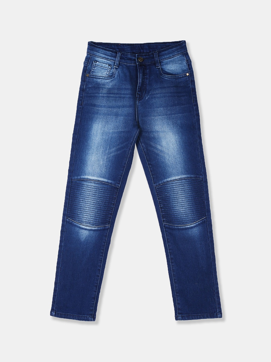 

Cherokee Boys Navy Blue Slim Fit Mid-Rise Clean Look Jeans