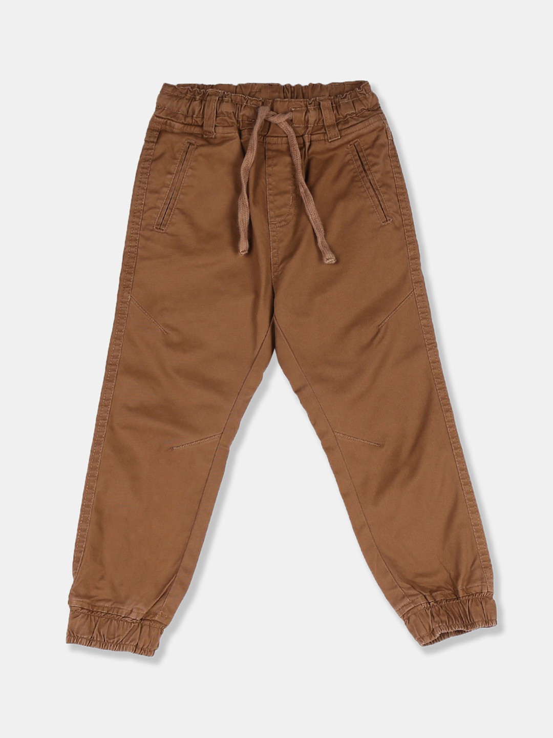 

Cherokee Boys Brown Regular Fit Solid Joggers