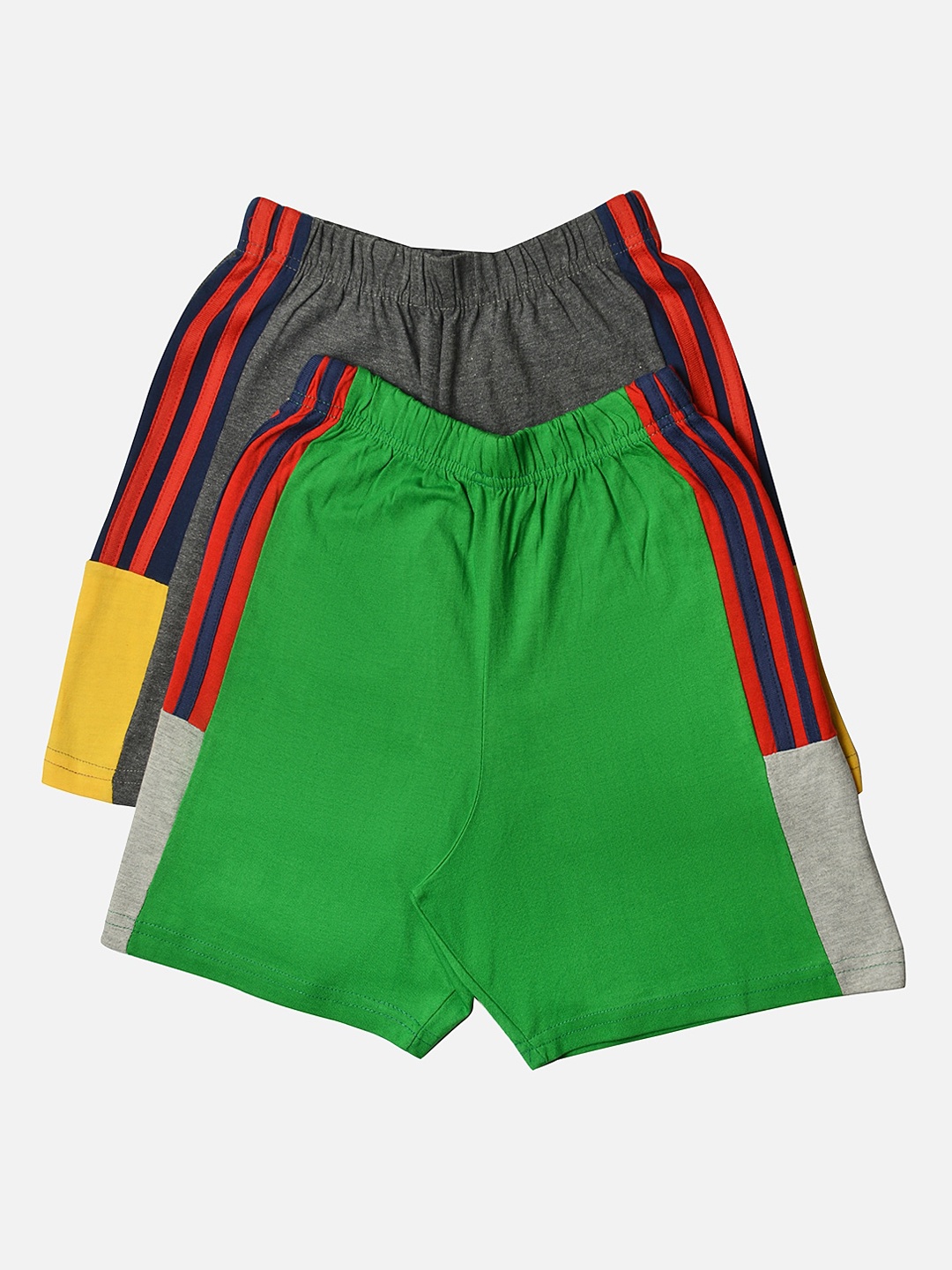 

TINY HUG Boys Grey Solid Regular Fit Regular Shorts