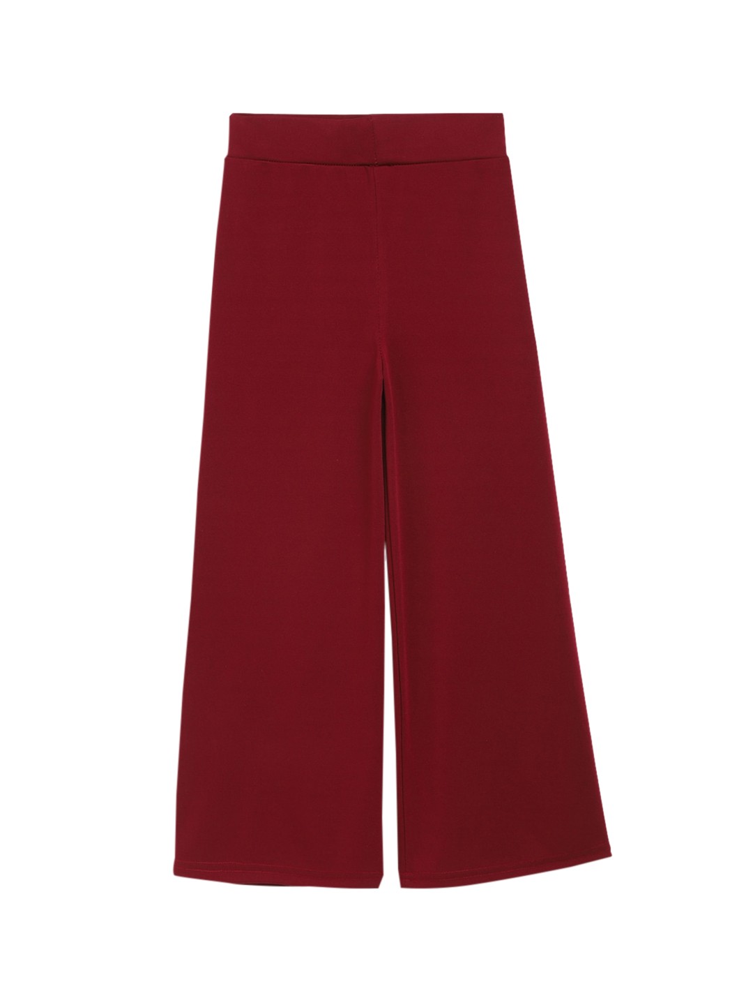 

ADIVA Girls Maroon Solid Wide Leg Palazzo
