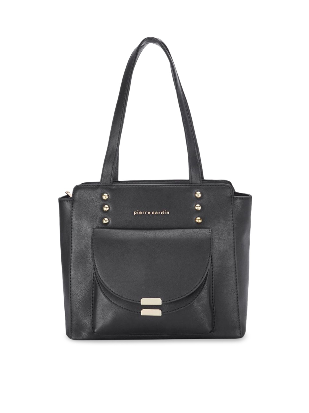 

pierre cardin Women Black Solid Tote Handbag