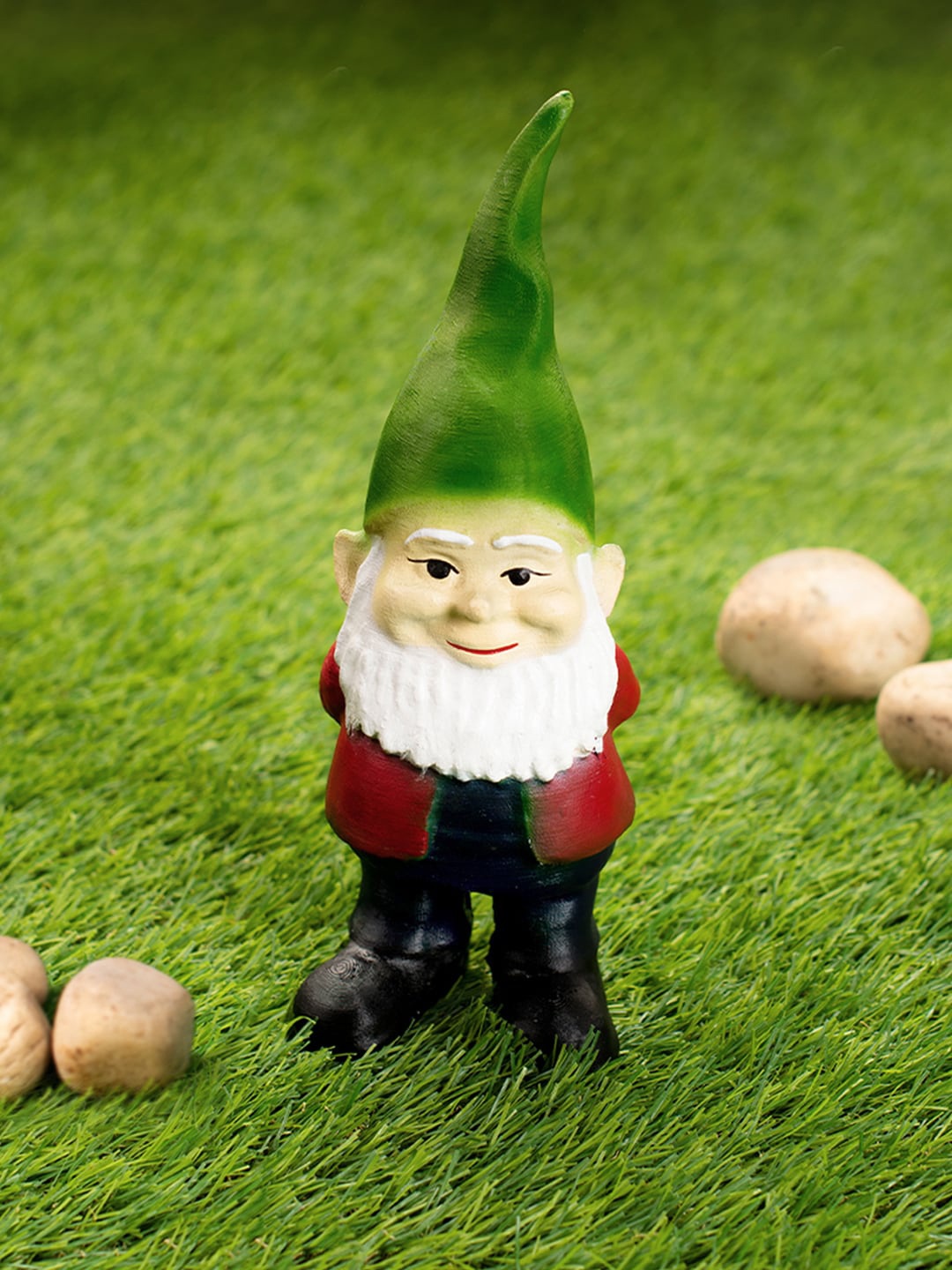 

green girgit Multicoloured Garden Gnome Figurine, Multi