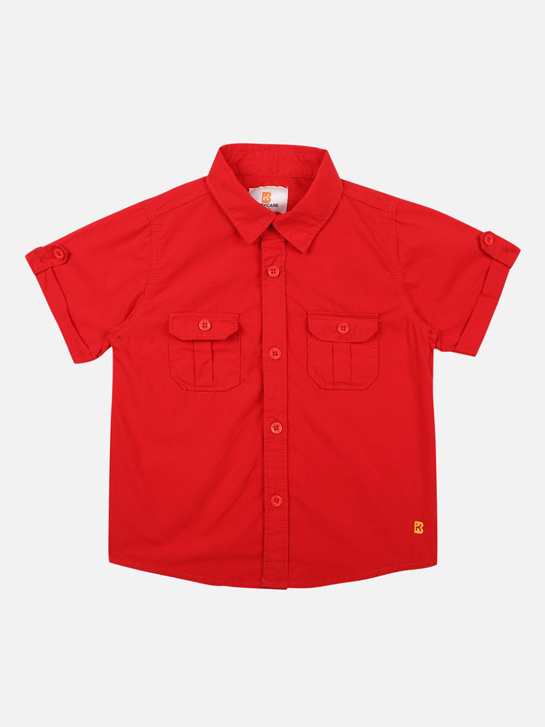 

Bodycare First Boys Red Slim Fit Solid Casual Shirt