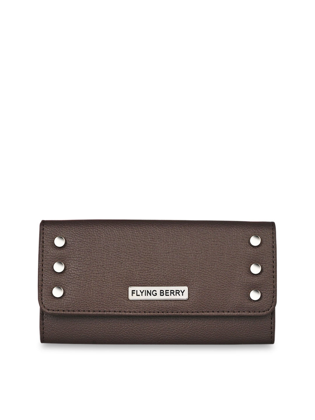 

FLYING BERRY Women Brown Solid Purse Clutch