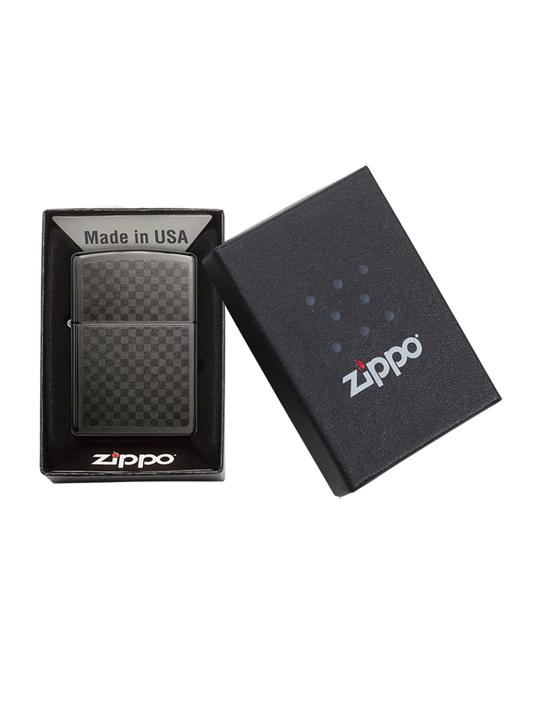 

Zippo Black Iced Carbon Fiber Design Pocket Lighter
