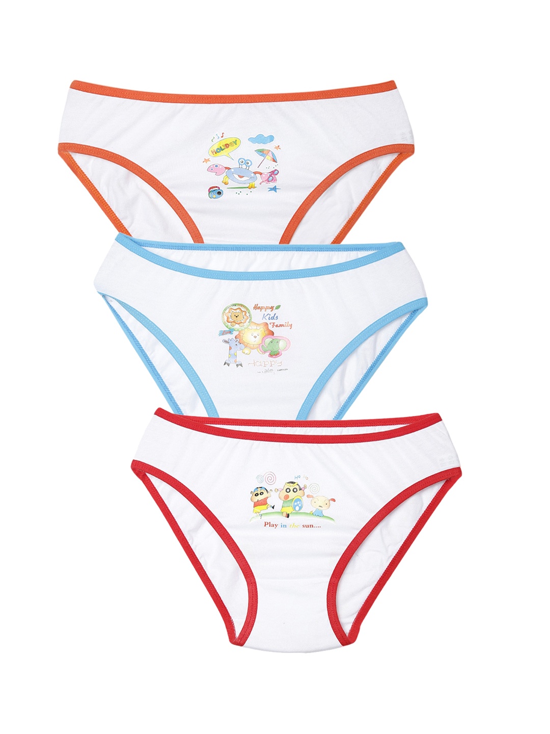 

Leading Lady Girls Pack of 3 Assorted Hipster Briefs N-KASHISH-3