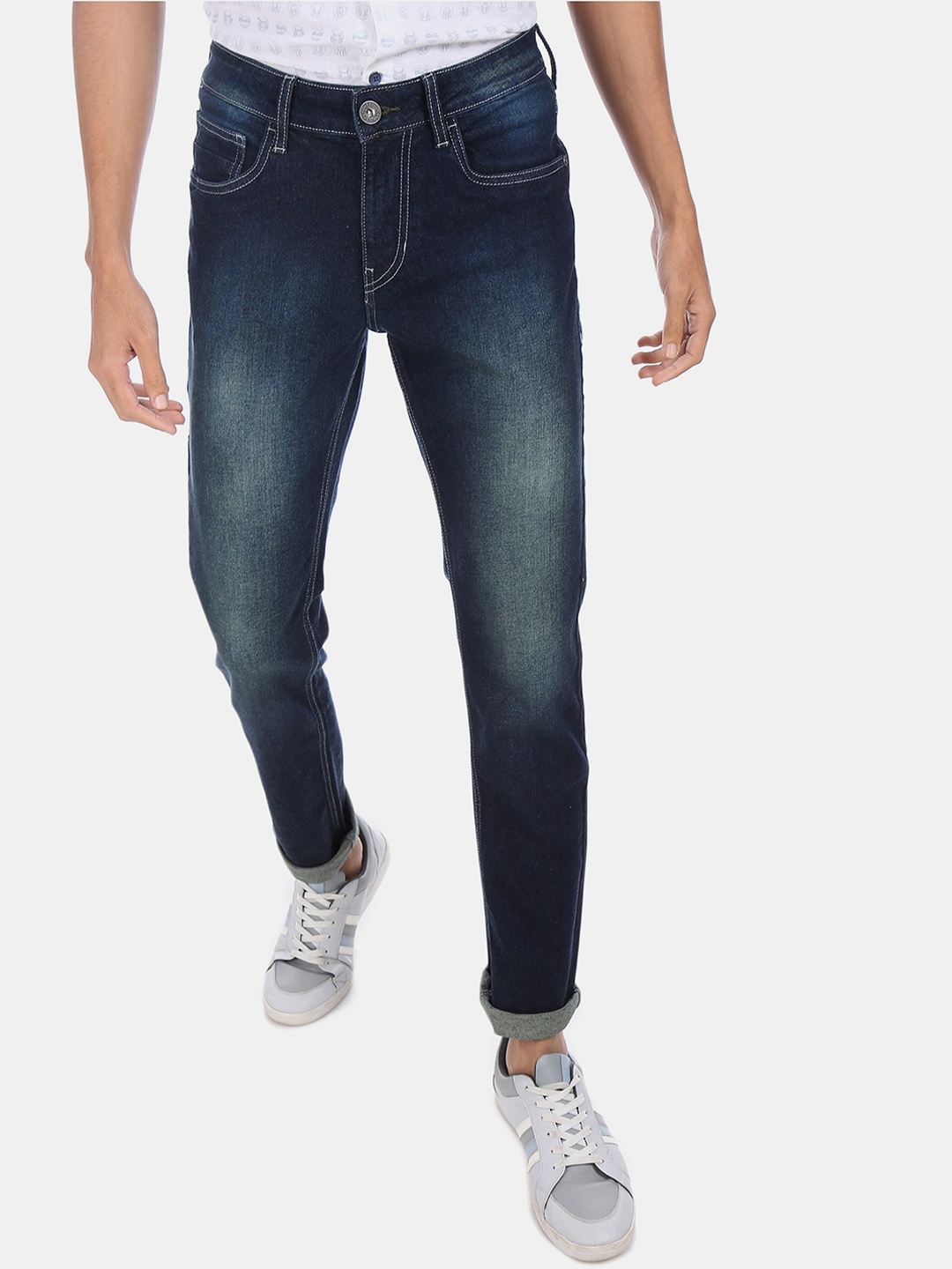 

Cherokee Men Blue Regular Fit Mid-Rise Clean Look Jeans
