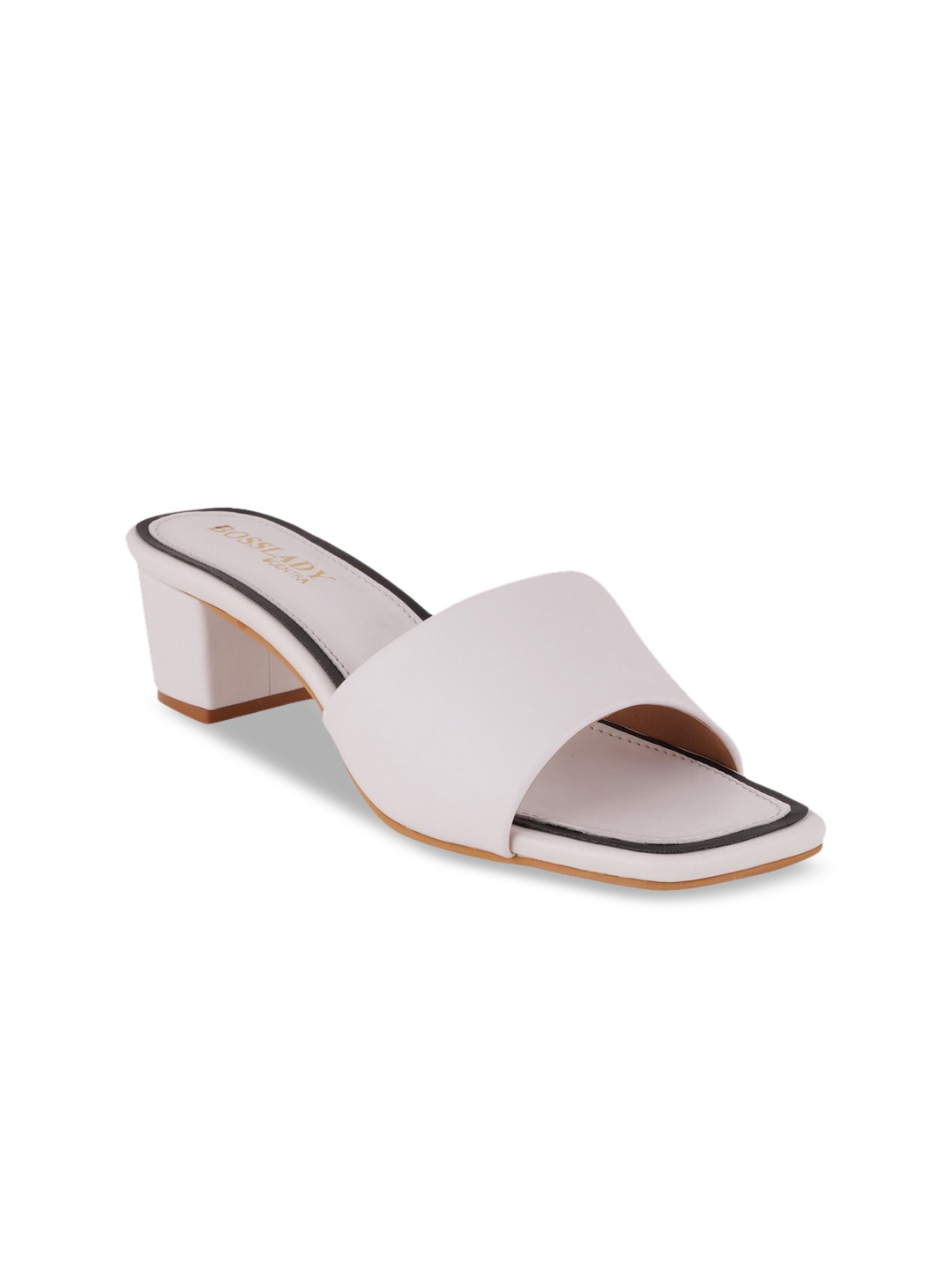 

SCENTRA Women White Solid Block Heels