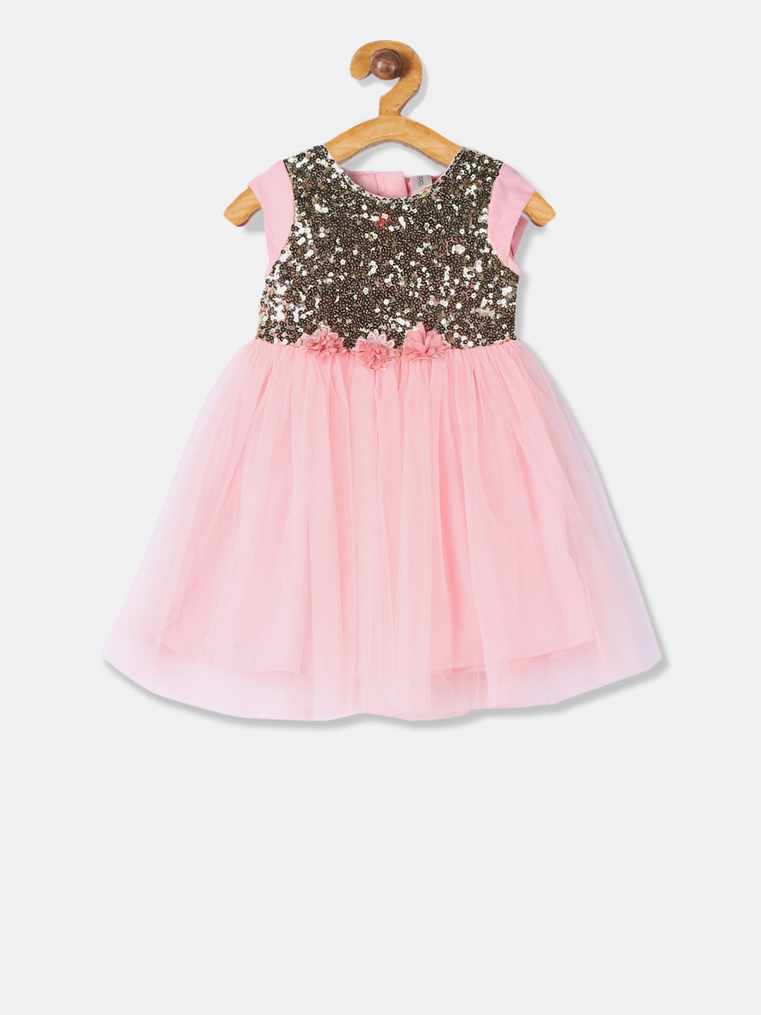 

Cherokee Girls Pink Embellished A-Line Dress