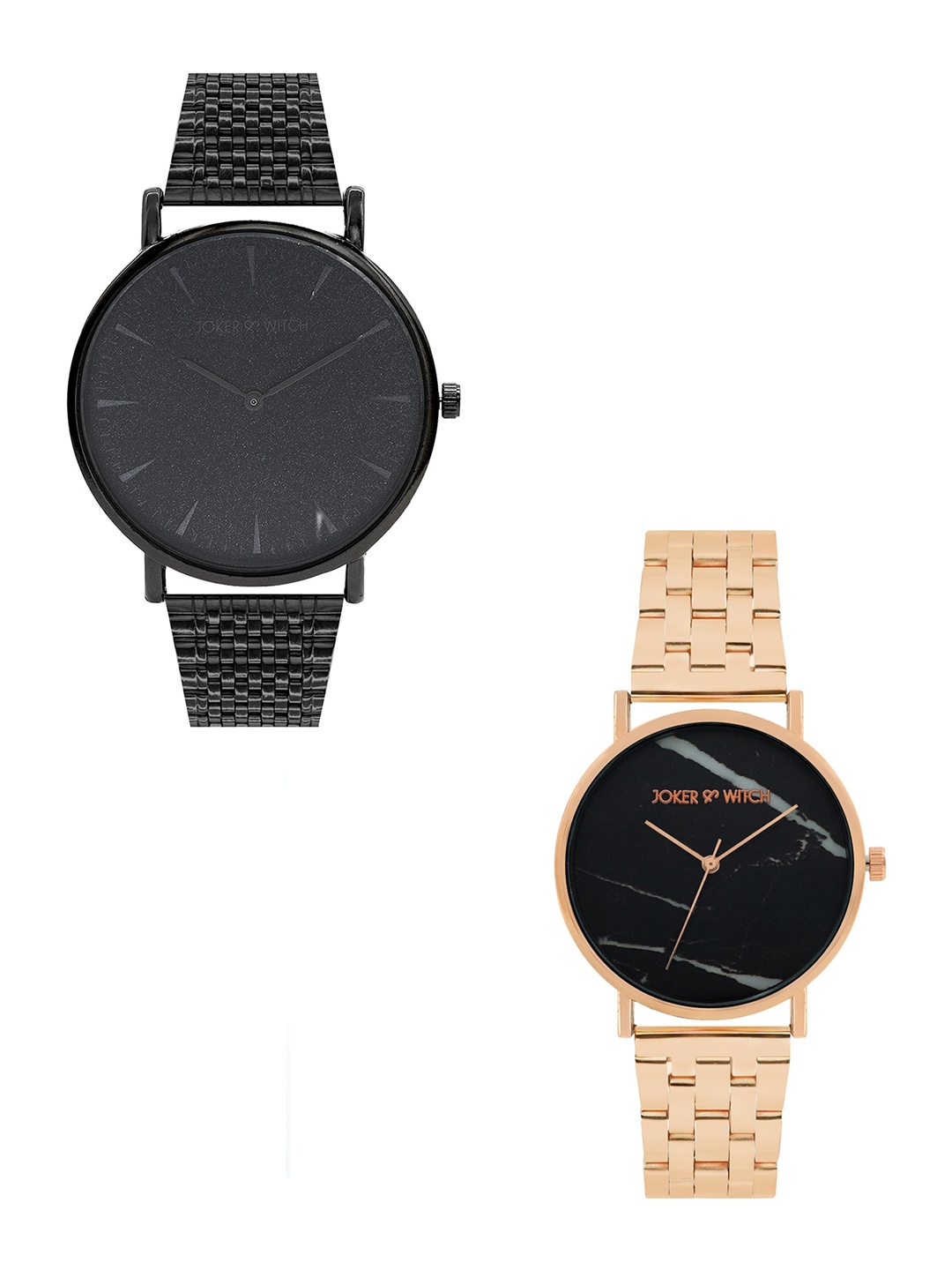 

JOKER & WITCH Jane & Rafael Couple Watch Gift Set, Black