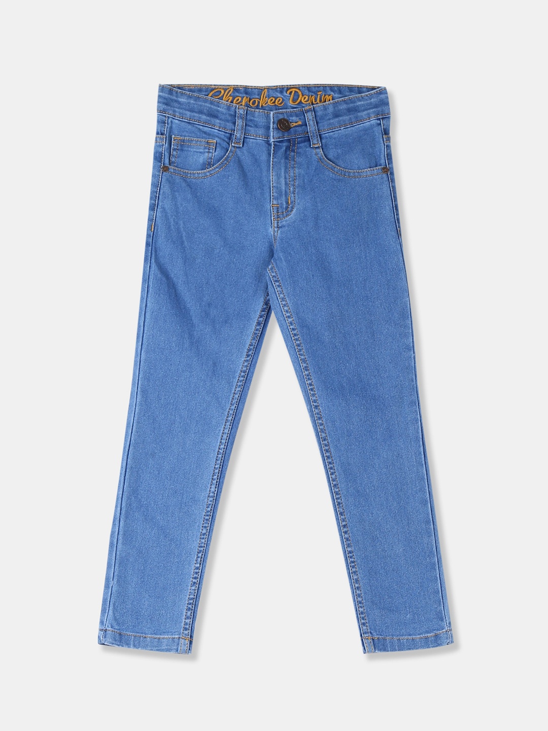

Cherokee Boys Blue Regular Fit Mid-Rise Clean Look Jeans