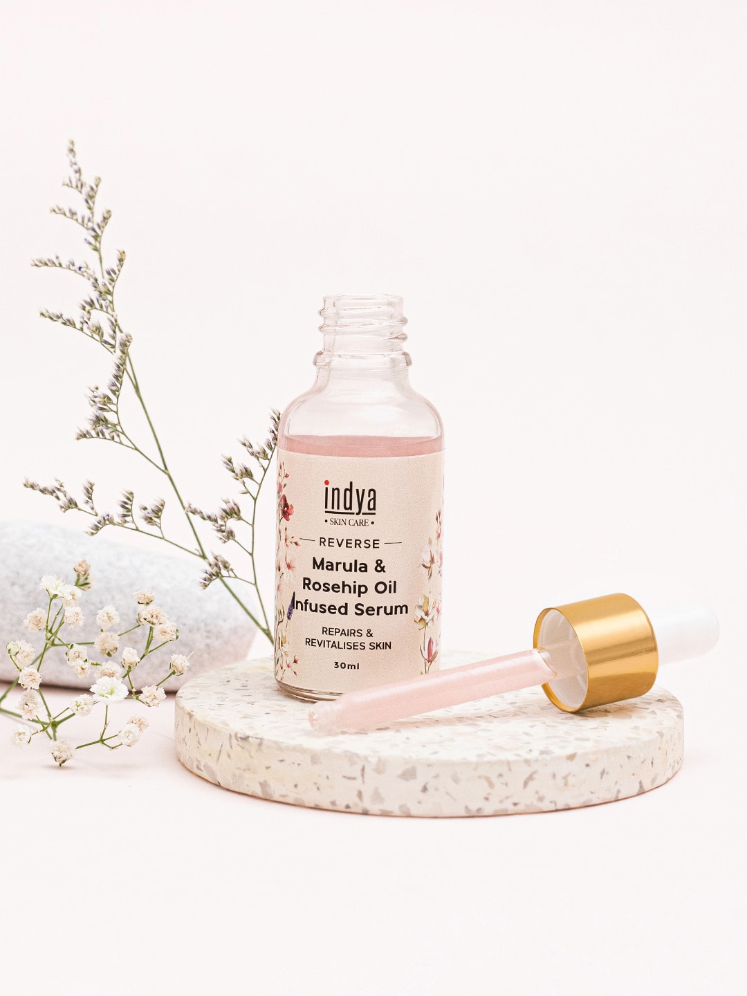 

INDYA Marula & Rosehip Oil Infused Serum 30 ml, Pink