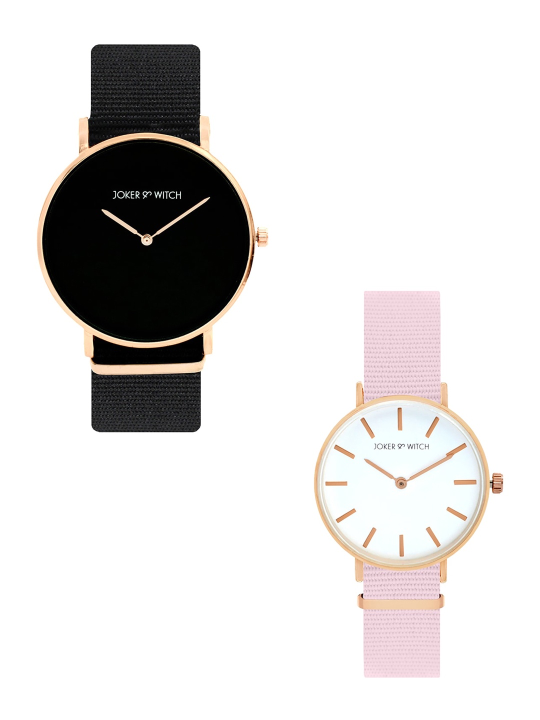 

JOKER & WITCH Dash & Lily Couple Watch Gift Set, Black