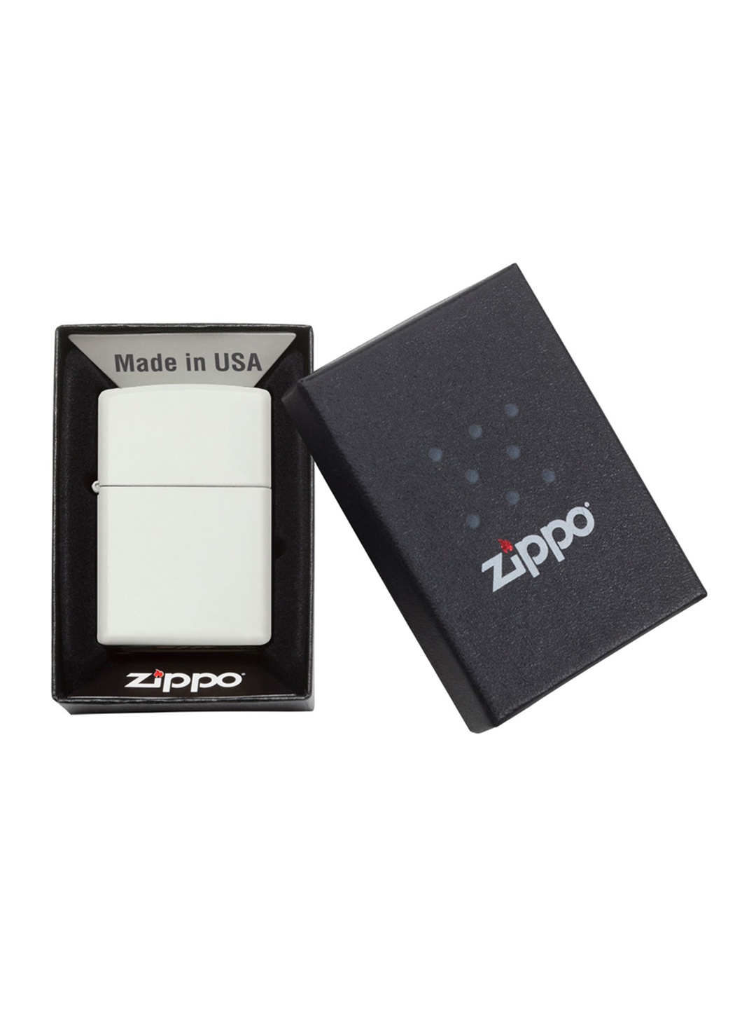 

Zippo Unisex White Solid Matte Pocket Lighter