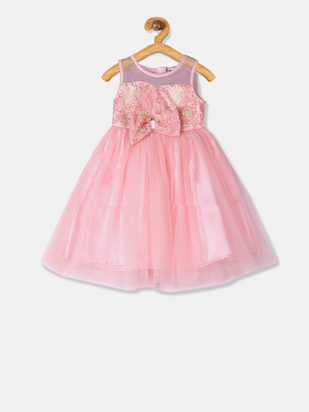 

Cherokee Girls Pink Embellished Fit and Flare Dress