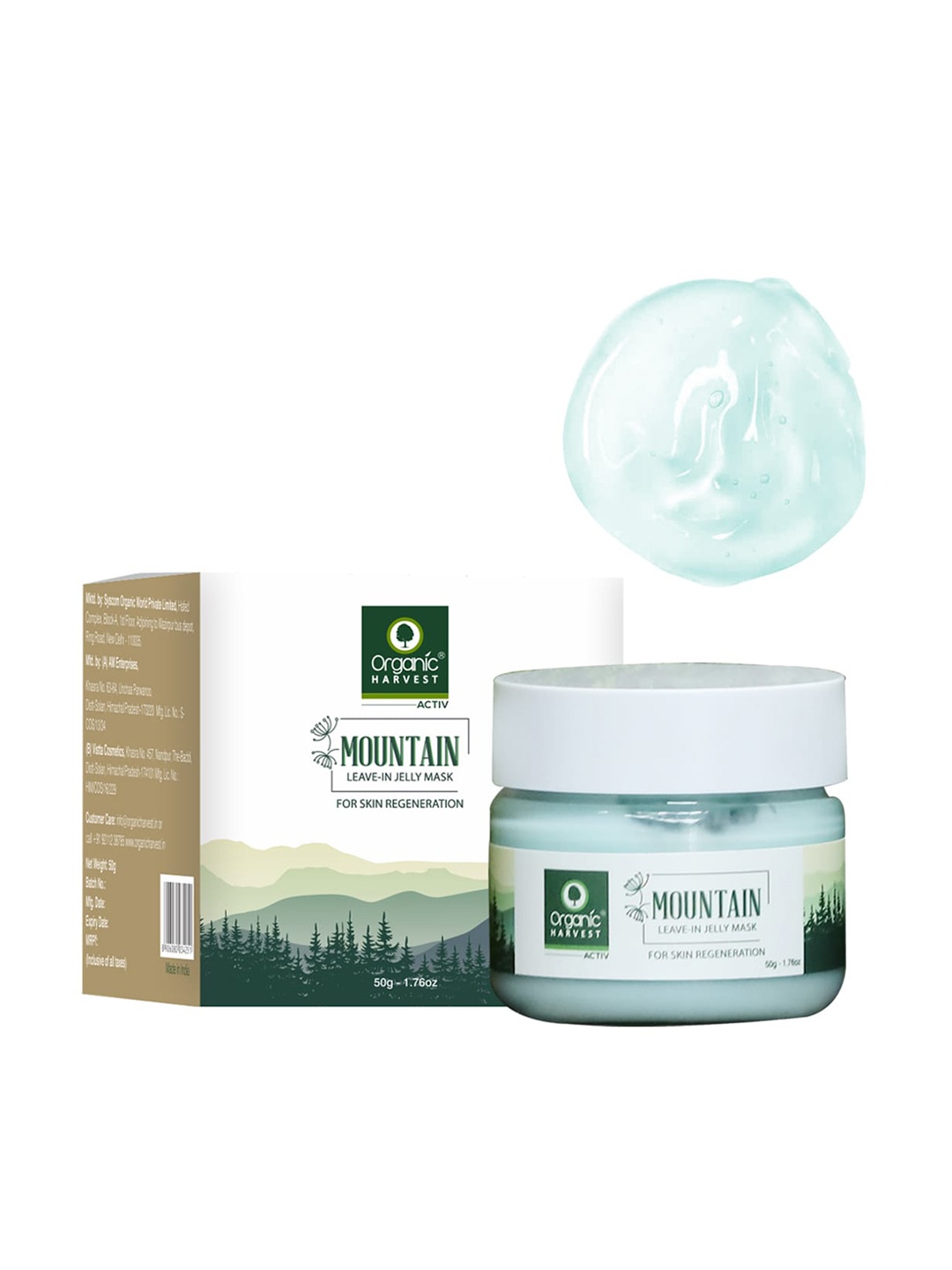 

Organic Harvest Mountain Range Jelly Mask - 50 g, Blue