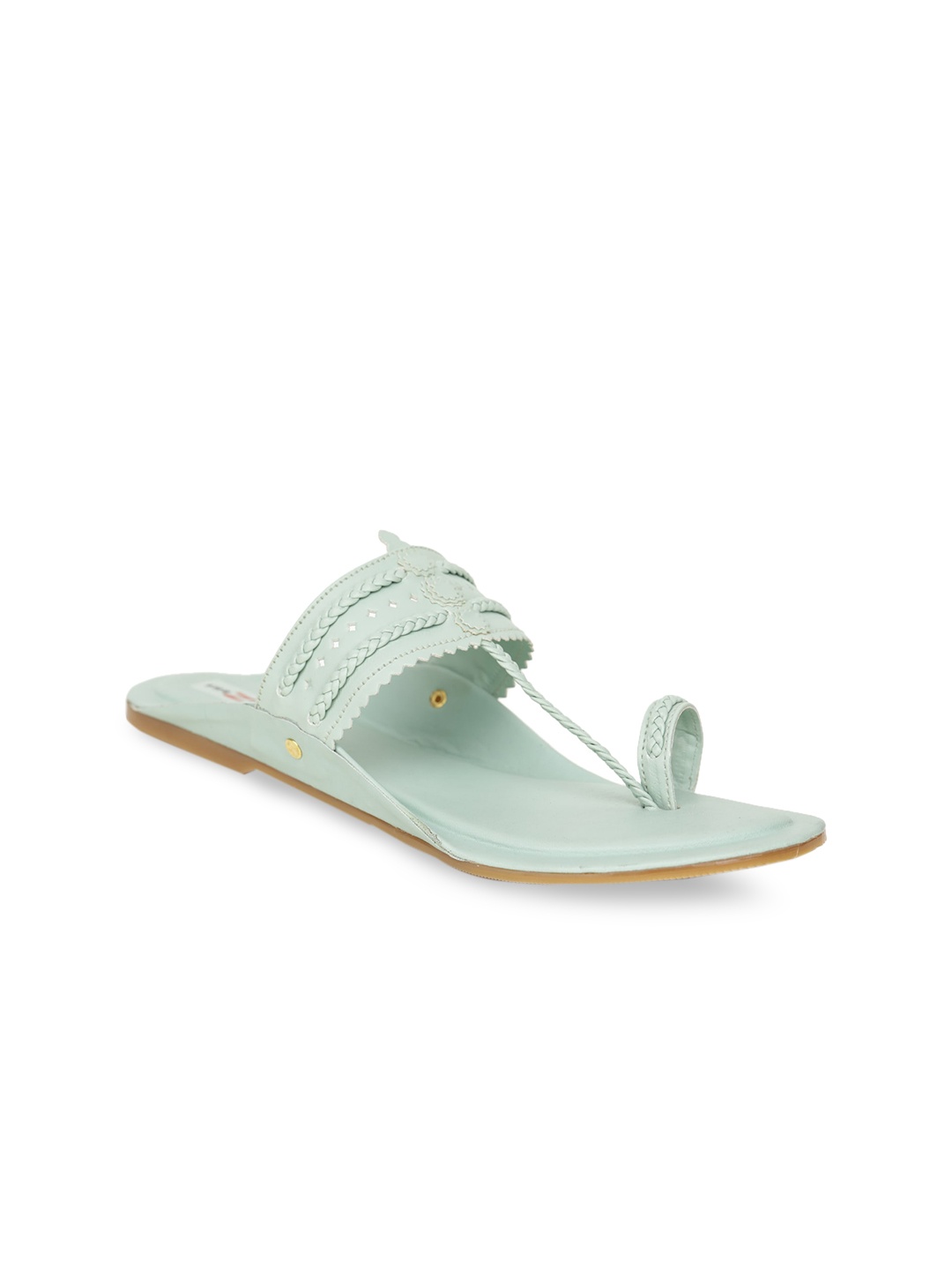 

Shezone Women Sea Green Solid One Toe Flats