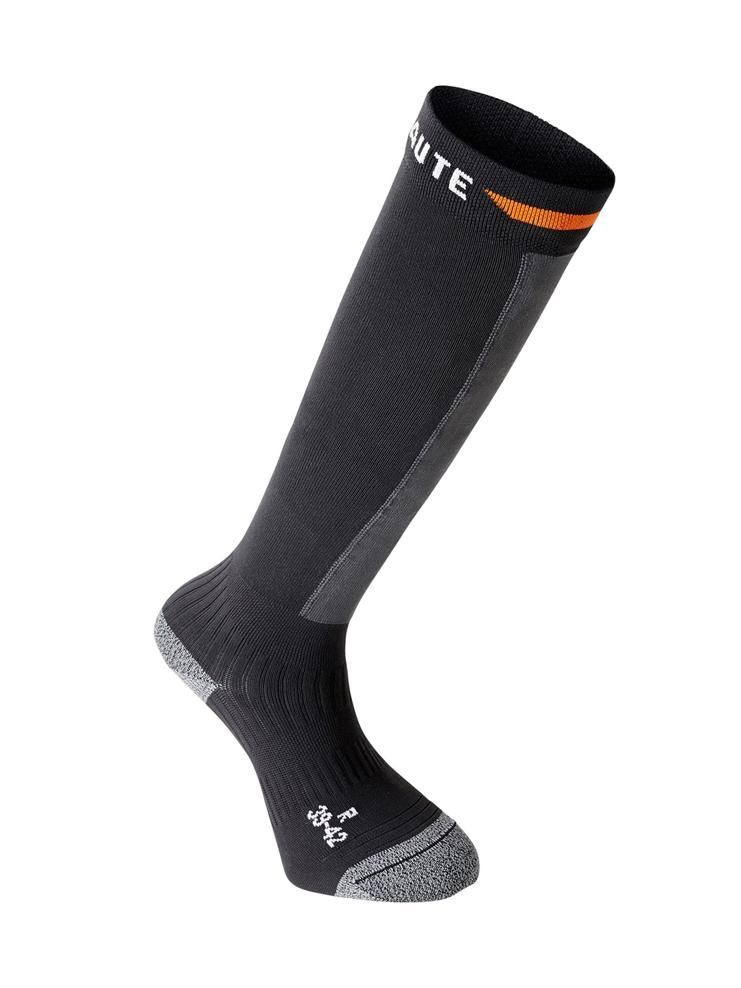 

Geonaute By Decathlon Unisex Black & Grey Patterned Knee-Length Socks