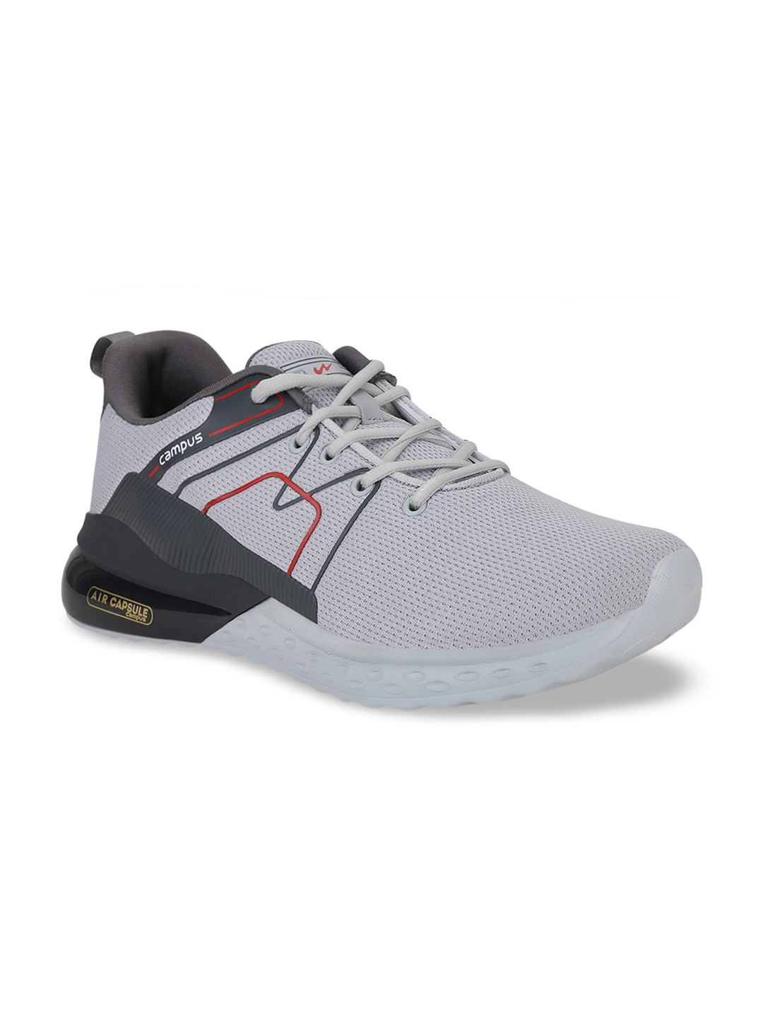 

Campus Men Grey Mesh Running Shoes