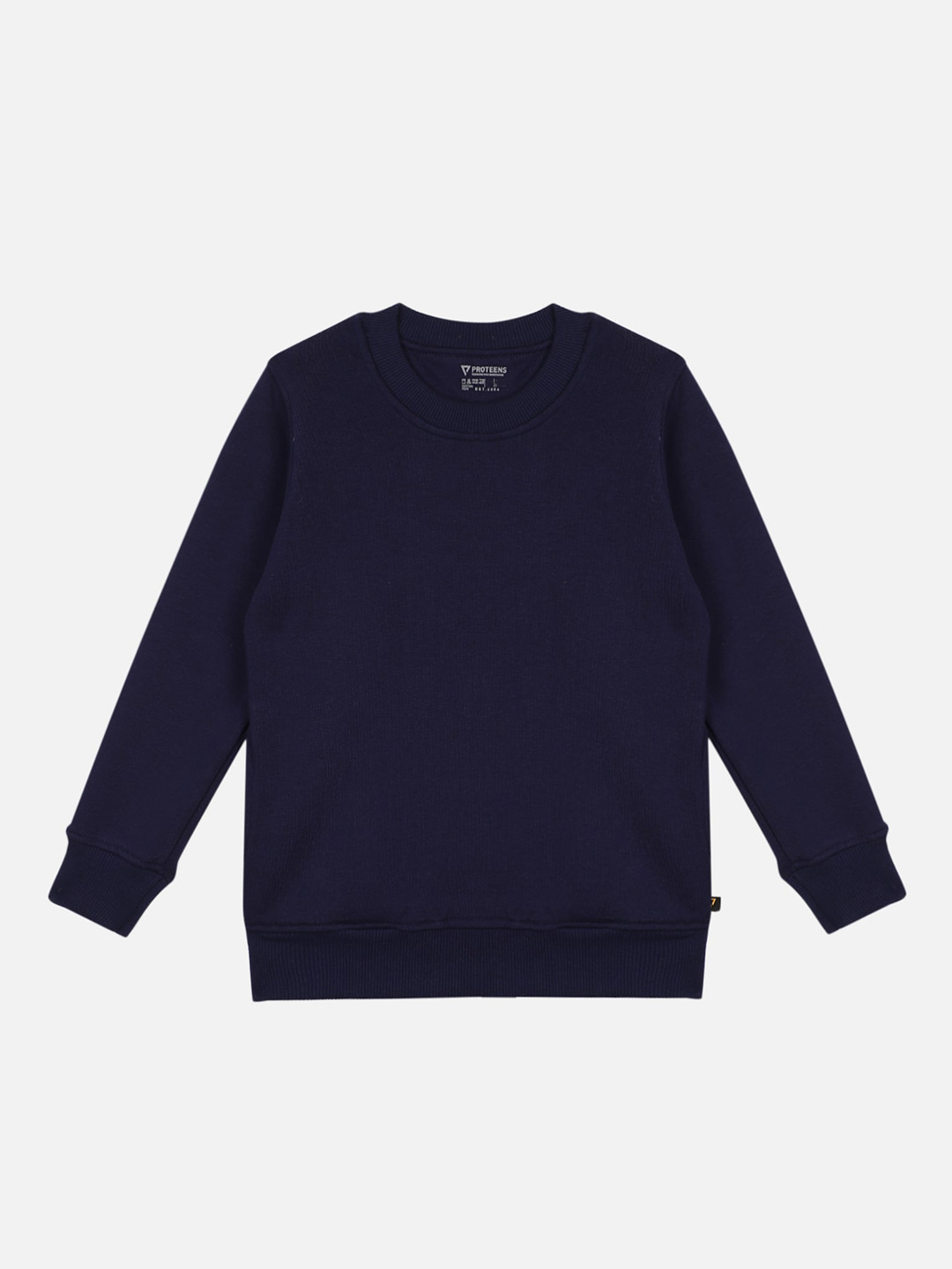 

PROTEENS Girls Navy Blue Solid Sweatshirt
