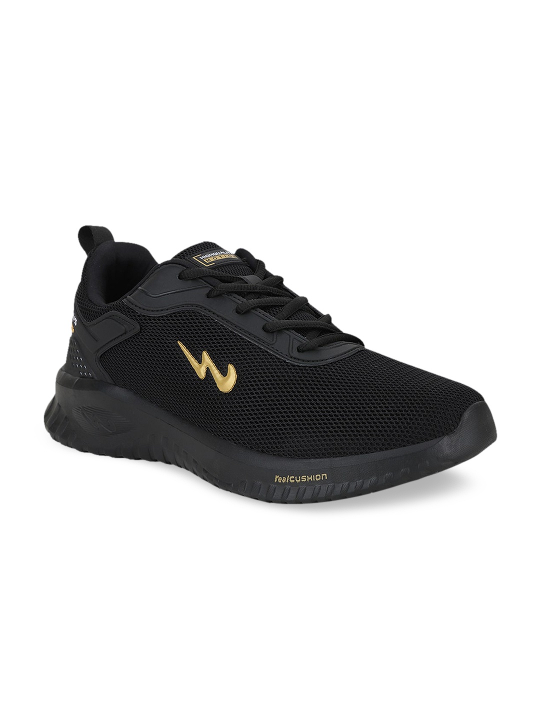 

Campus WELLS Men Lace-Up Running Shoe, Black