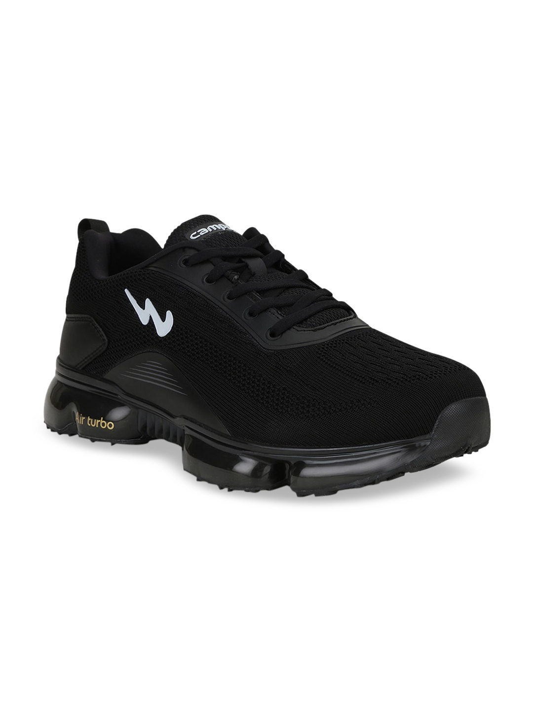 

Campus Men Black Mesh Diamond Running Shoes