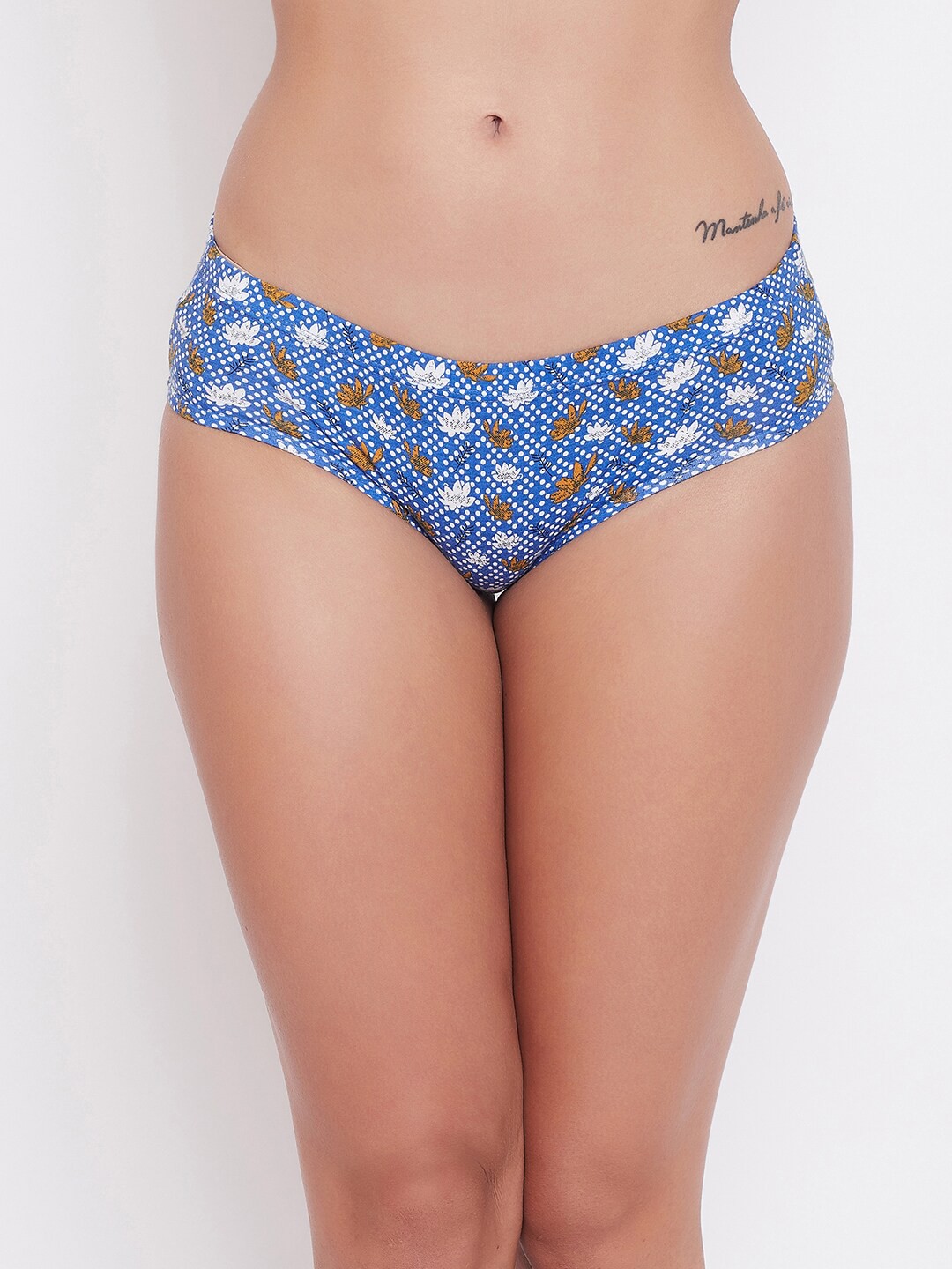 

Clovia Women Blue & White Printed Hipster Briefs - PN3227J03