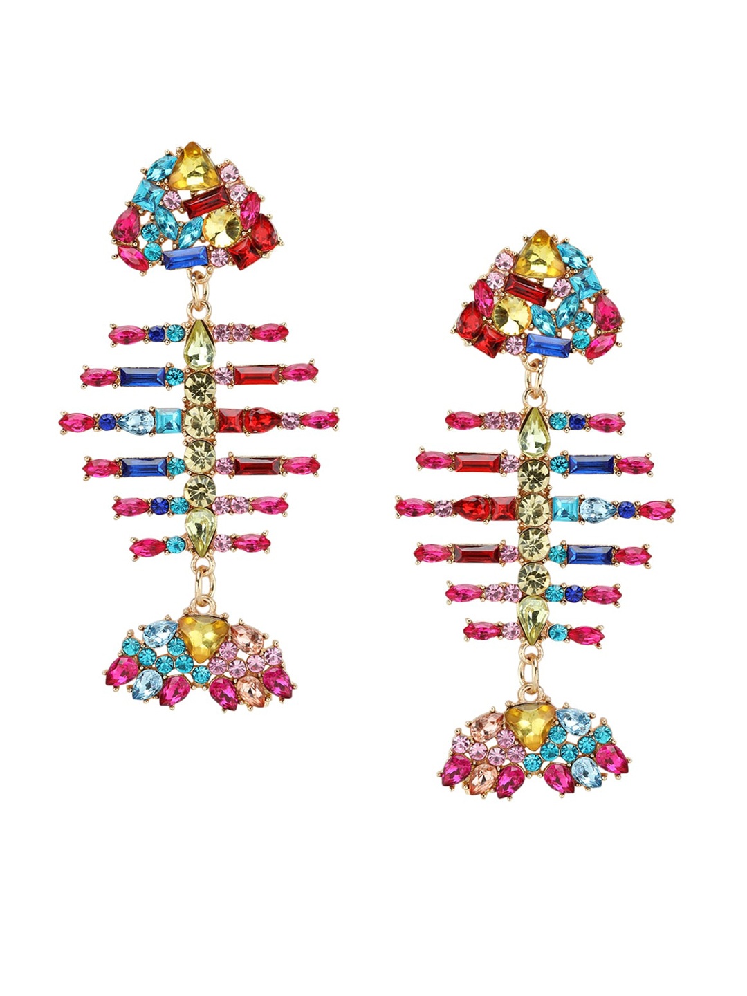 

Kazo Multicoloured Contemporary Drop Earrings, Multi