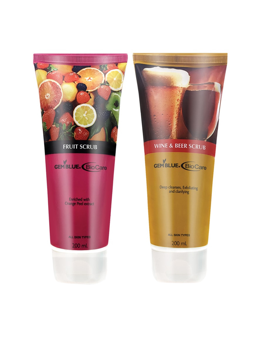 

GEMBLUE BioCare Set Of 2 Face Scrubs, Pink