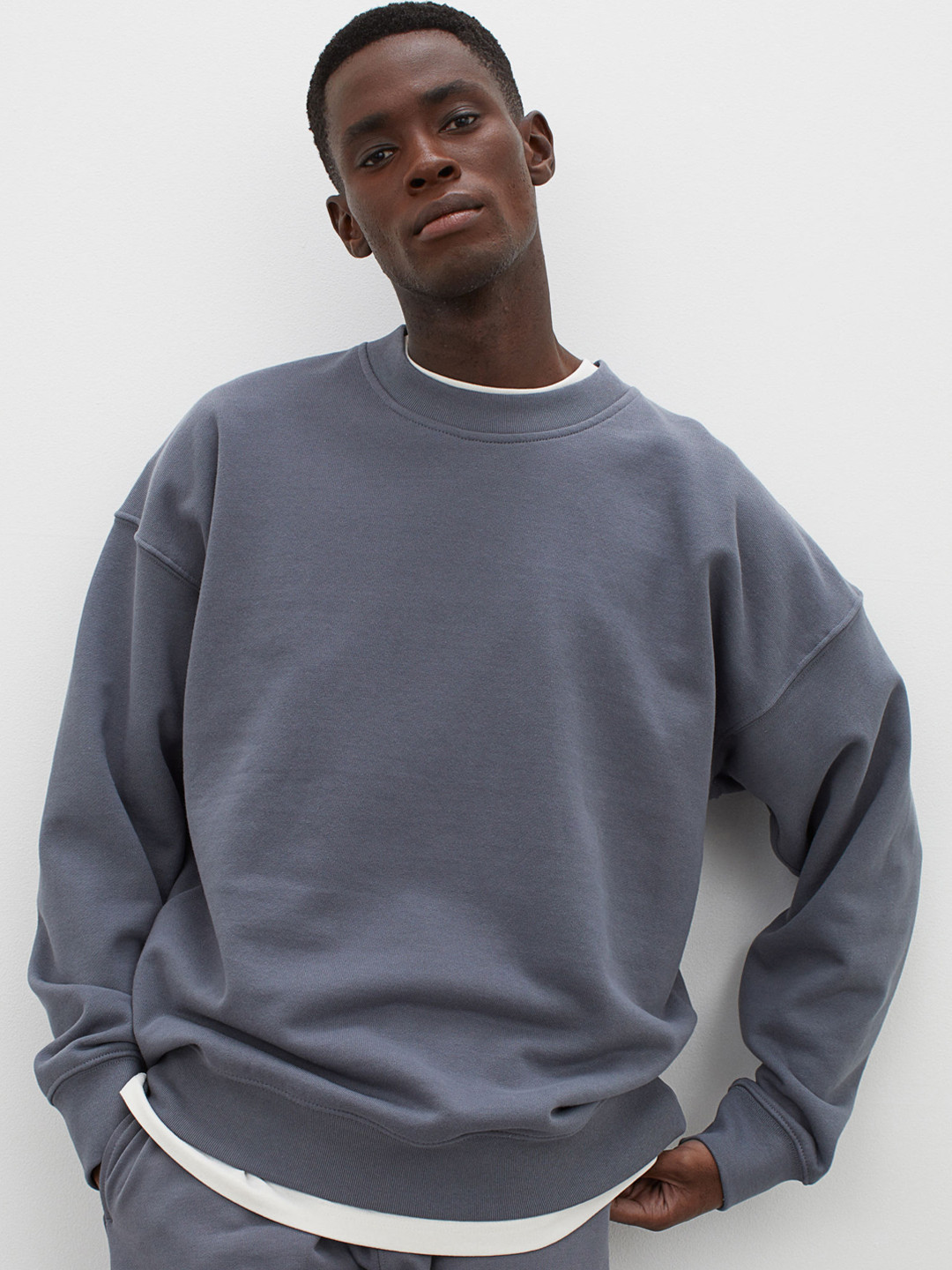 

H&M Grey Cotton Sweatshirt