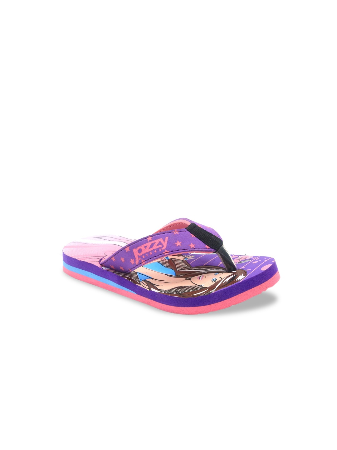 

Jazzy Juniors Girls Purple & Pink Printed Slip-On