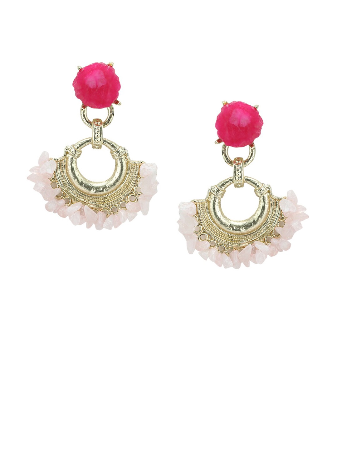 

Kazo Pink Contemporary Drop Earrings